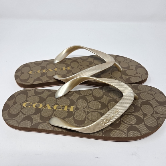 Coach Zac Flip Flops Size 5/6 - Picture 4 of 5